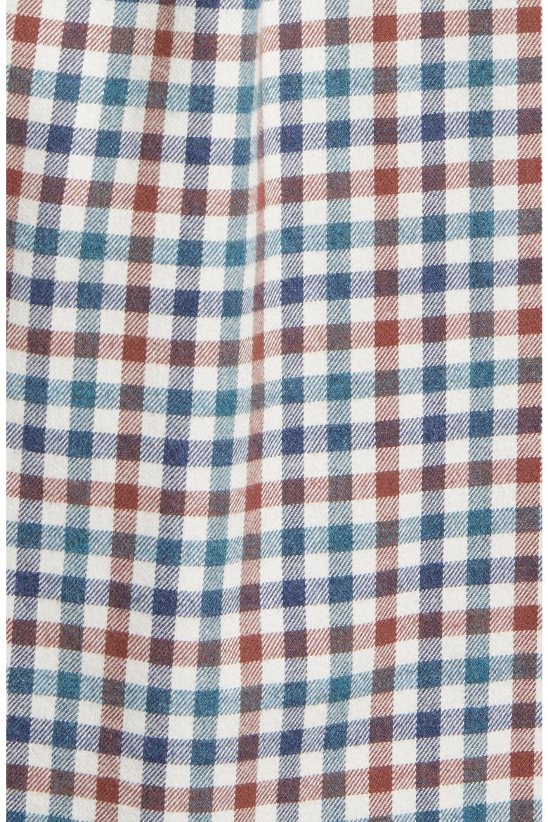Hangin' Out Partee Check Flannel Button-Up Shirt, Alternate, color, MARINER