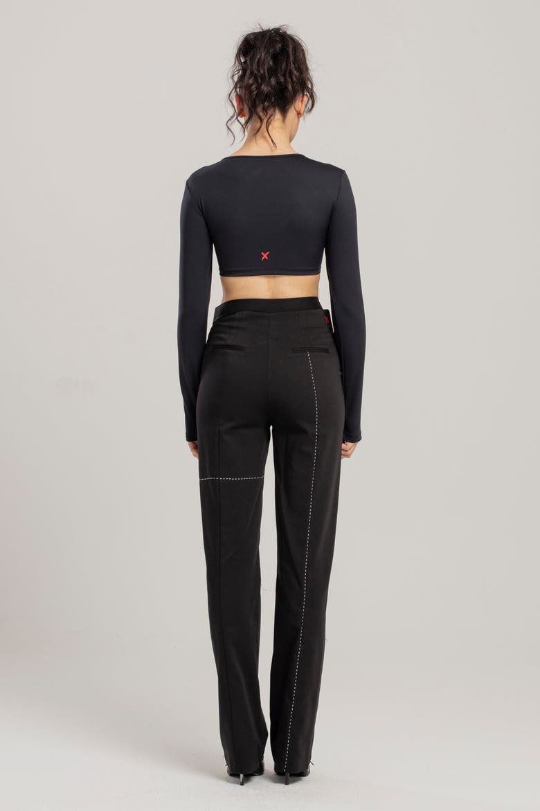 Free Heaven Stitch Detail Pant, Alternate, color, black