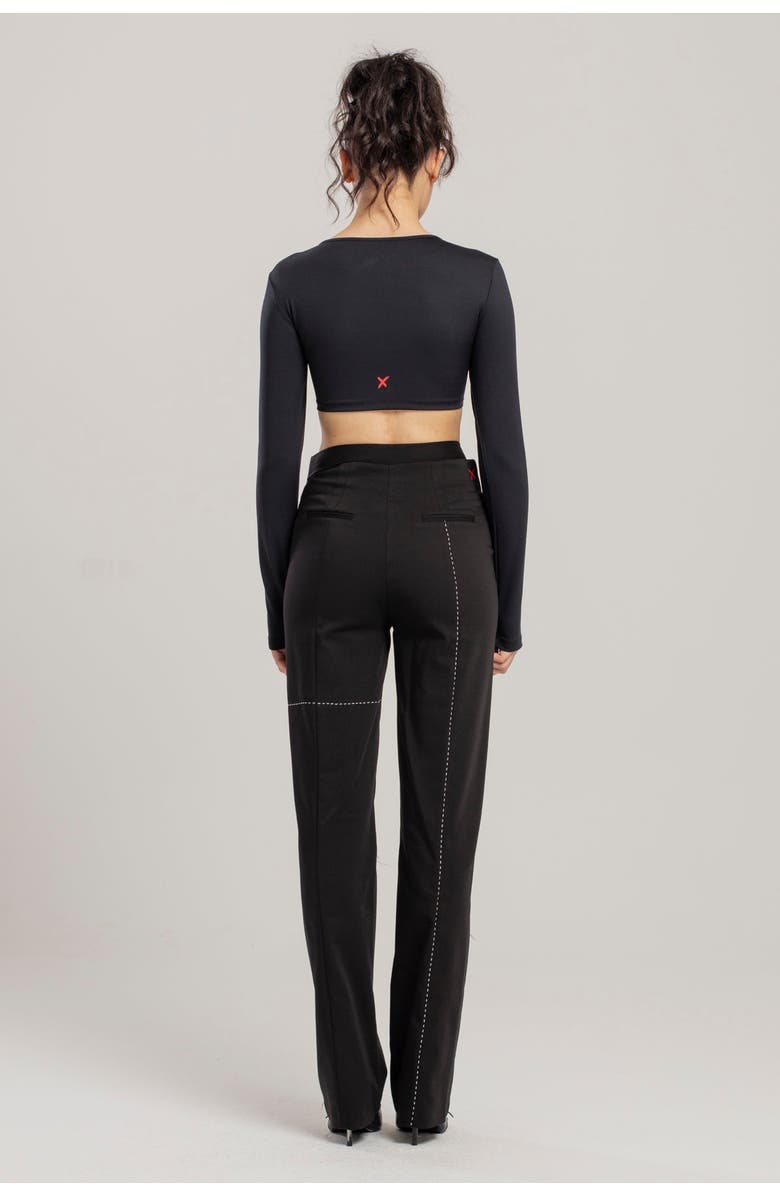 PCFG Free Heaven Stitch Detail Pant, Alternate, color, Black
