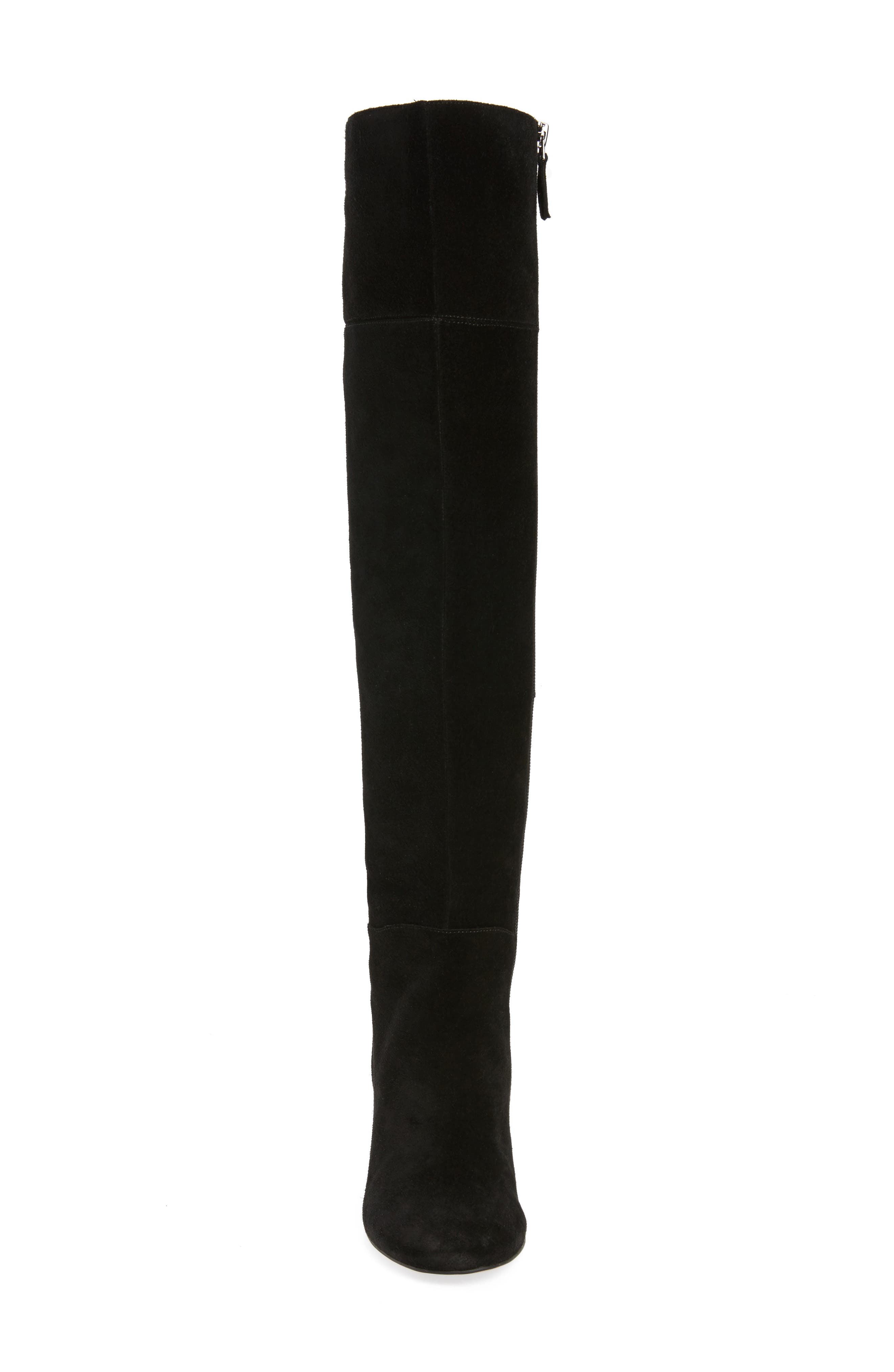 Korrine Over the Knee Boot, Alternate, color, BLACK SUEDE