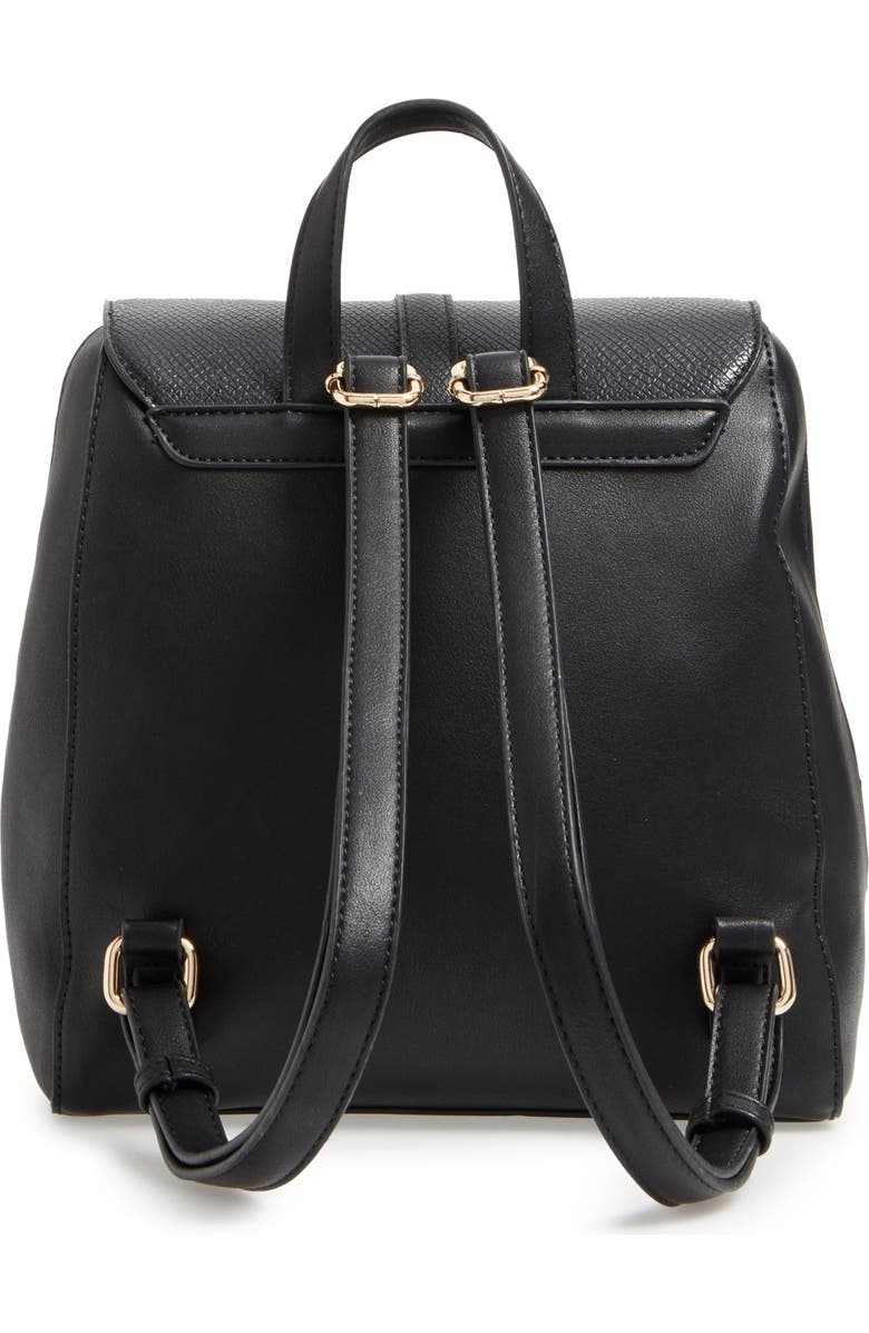 BP. Faux Leather Backpack, Alternate, color, Black