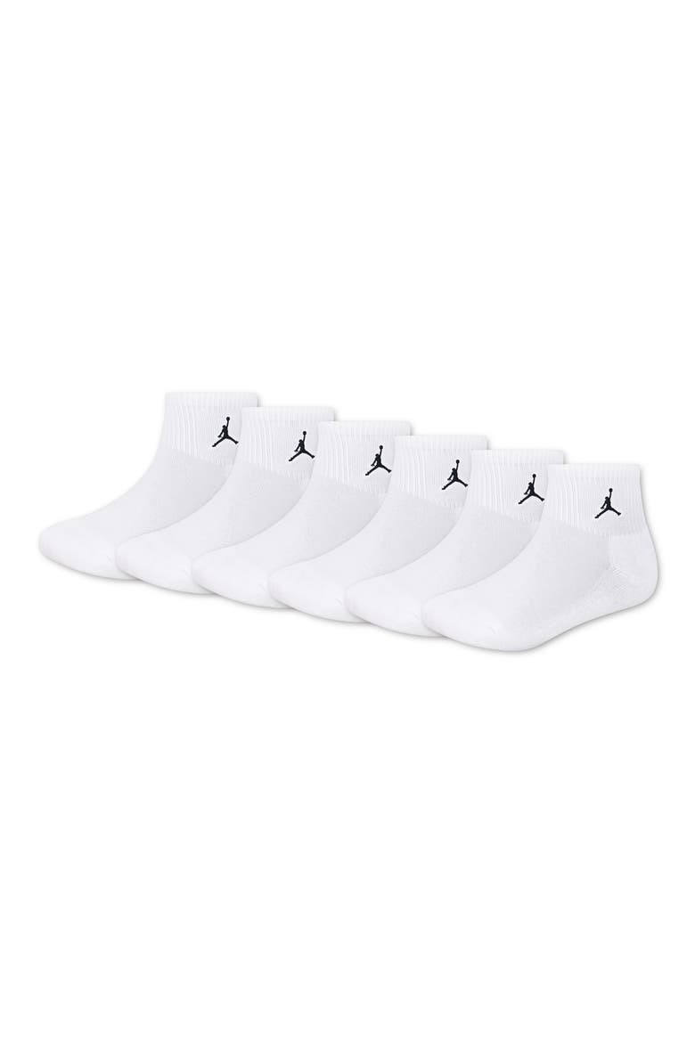 Kids' Assorted 6-Pack Everyday Essentials Ankle Socks, Main, color, WHITE
