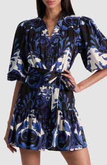 Alice + Olivia Cora Floral Mini Shirtdress
