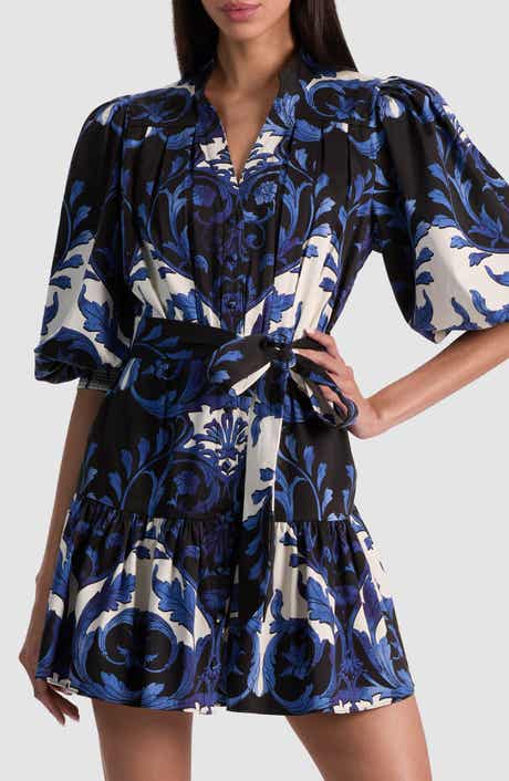 Alice + Olivia Cora Floral Mini Shirtdress