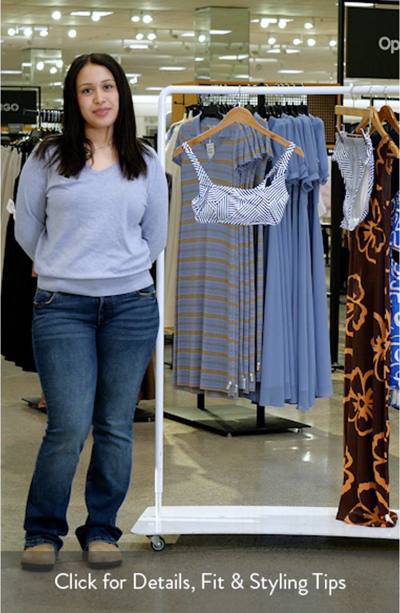 Palm Modern Stripe Bikini Top, sales video thumbnail