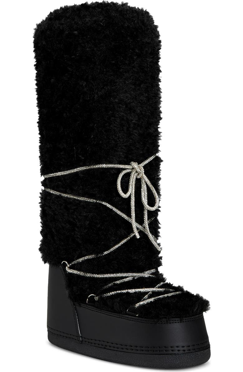 AZALEA WANG Tayton Faux Fur Snow Boot, Main, color,