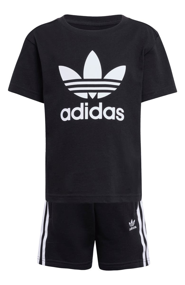 adidas Originals Kids' Adicolor Trefoil T-Shirt & Shorts Set, Main, color, 