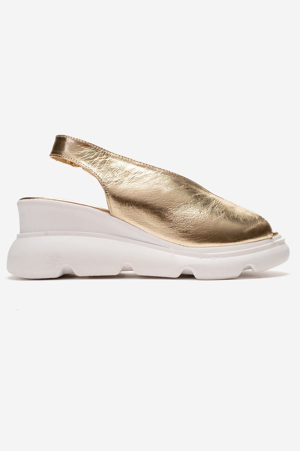 Sam Leather Platform Sandal, Alternate, color, Gold