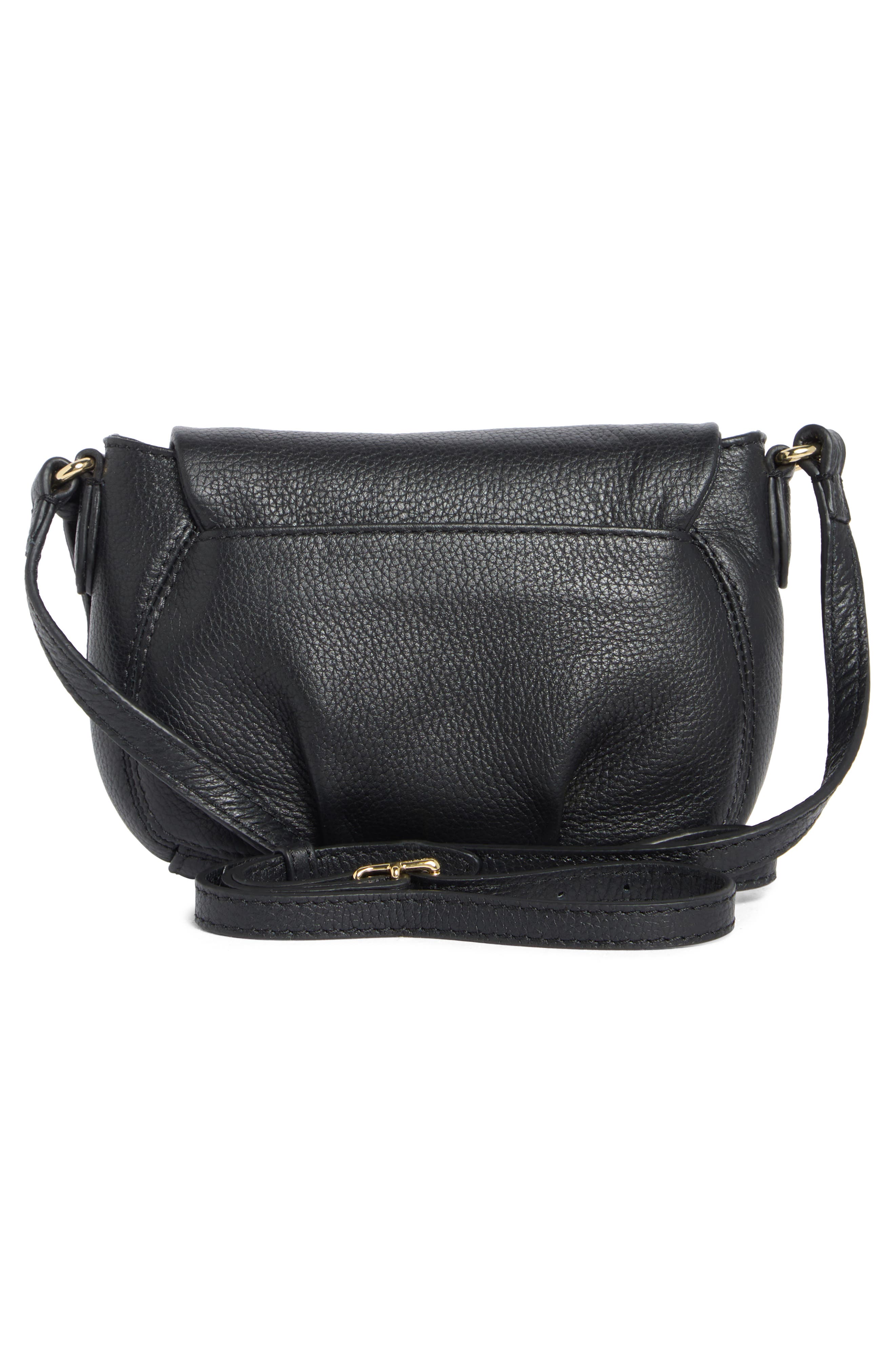 AIMEE Mini Cannes Flap Crossbody Bag, Alternate, color, Black