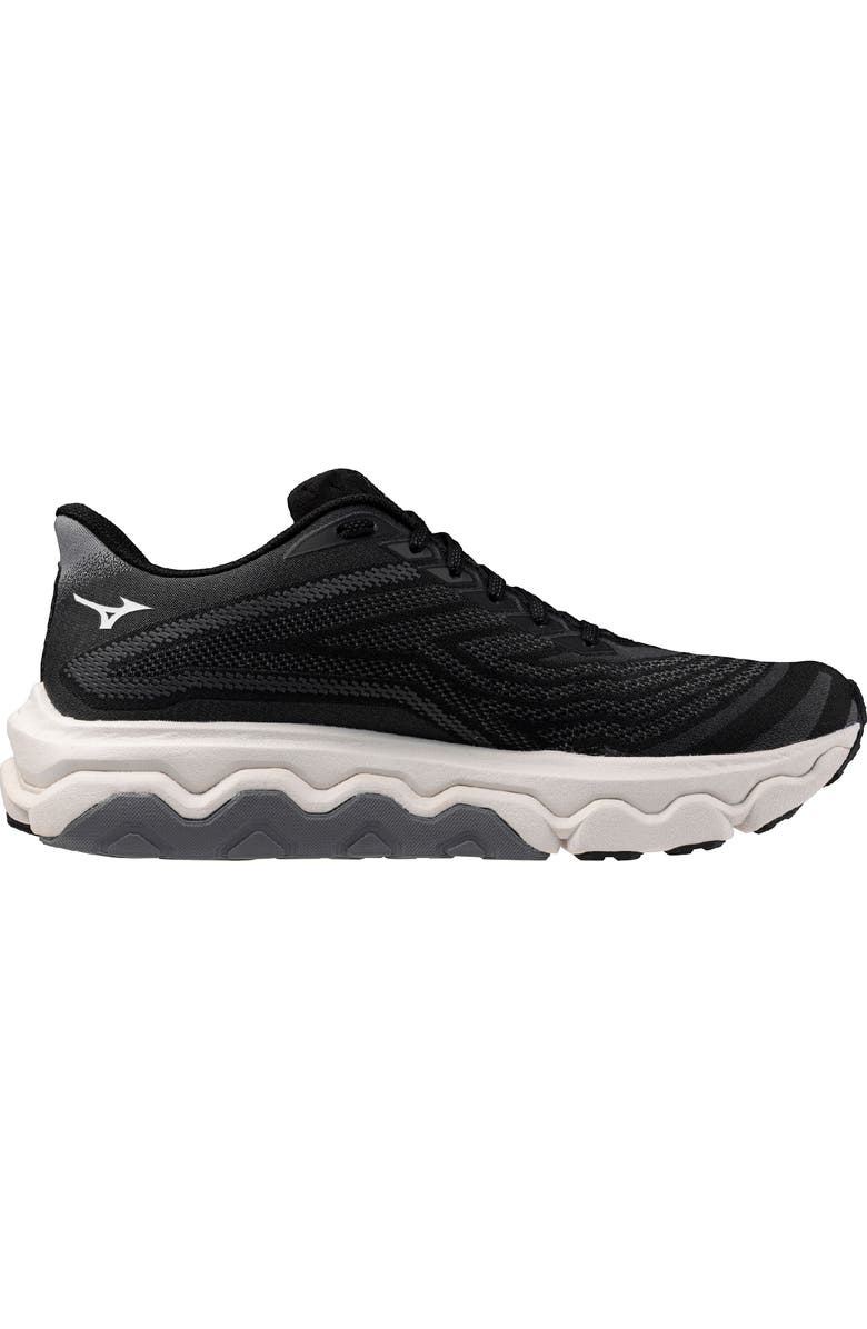 Mizuno <p>Wave Horizon 8 Running Shoe (Men)</p>, Alternate, color, Black-White