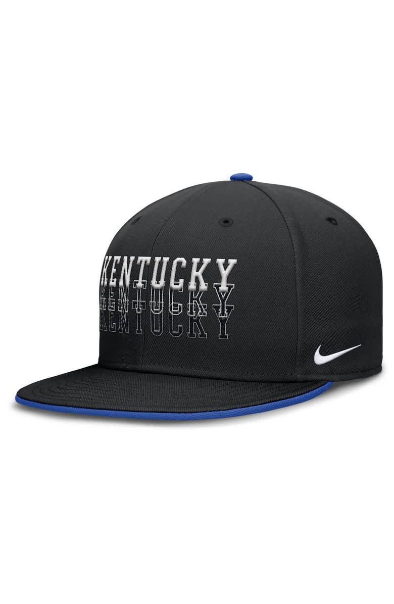 Nike Men's Nike Black Kentucky Wildcats True Primetime Performance Fitted Hat, Main, color, Black