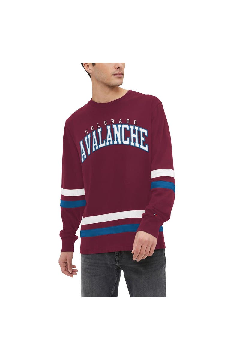 Tommy Hilfiger Men's Tommy Hilfiger Burgundy Colorado Avalanche Nolan Long Sleeve T-Shirt, Main, color, Burgundy