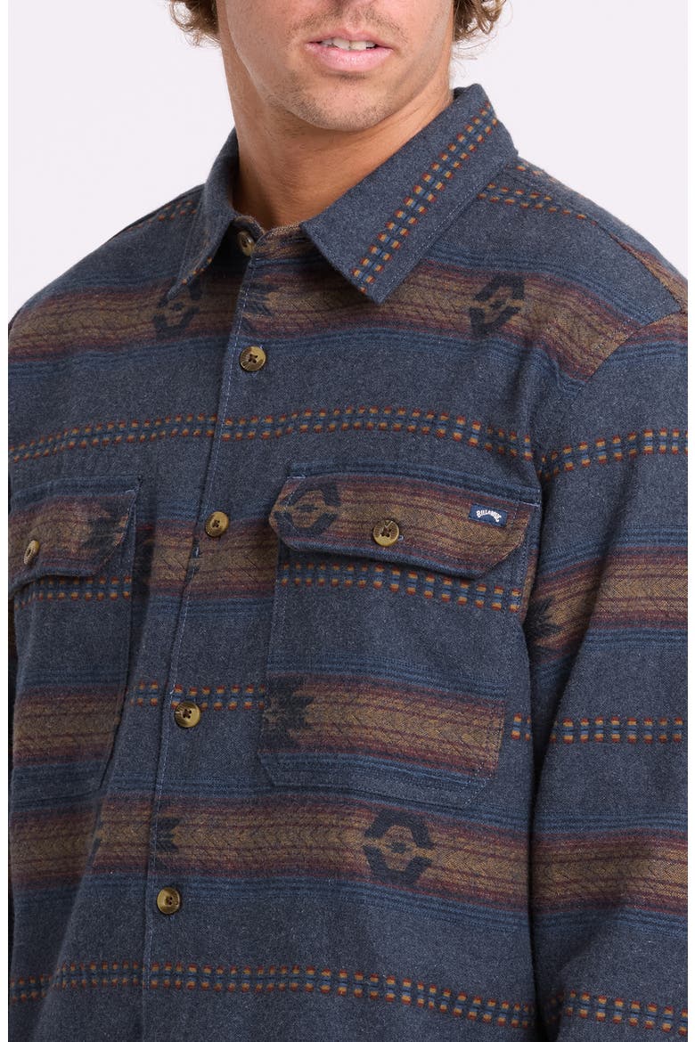 Offshore Flannel Shirt, Alternate, color, TRUE NAVY