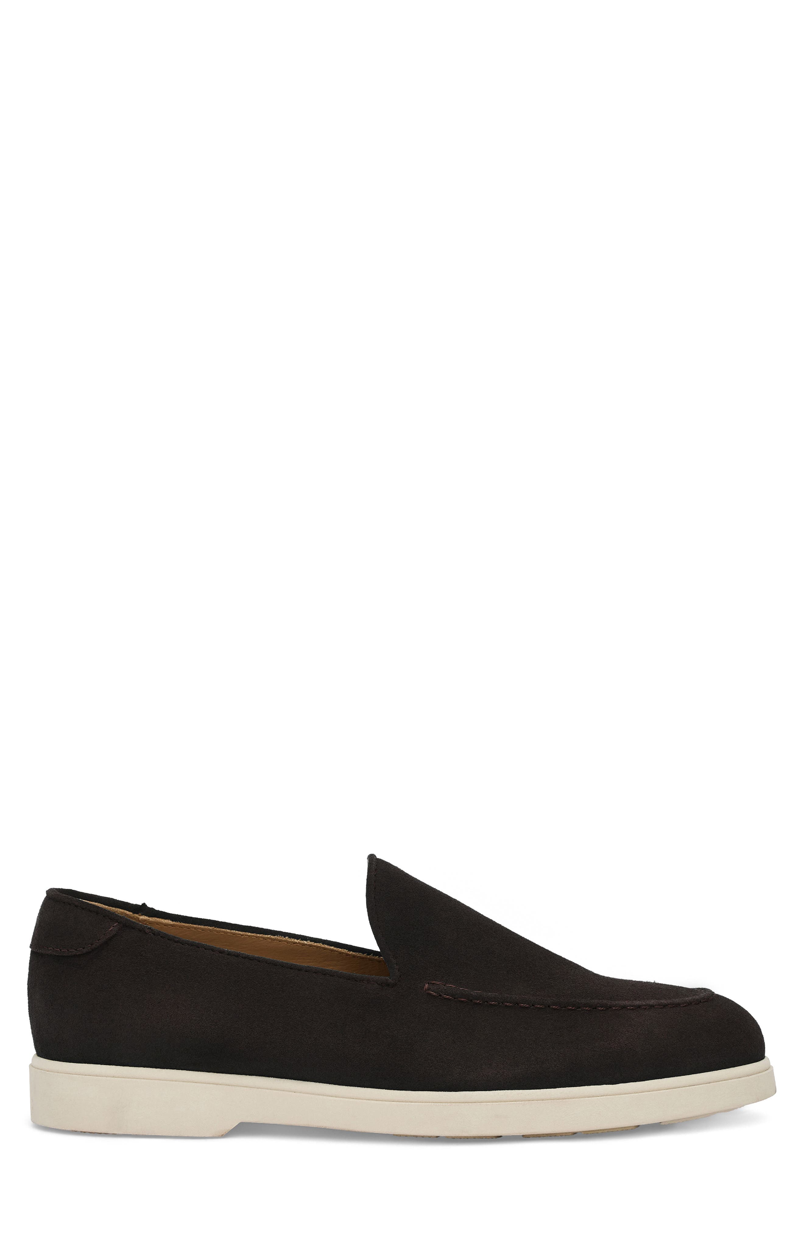 Elio Loafer Sneaker, Alternate, color, DARK BROWN SUEDE