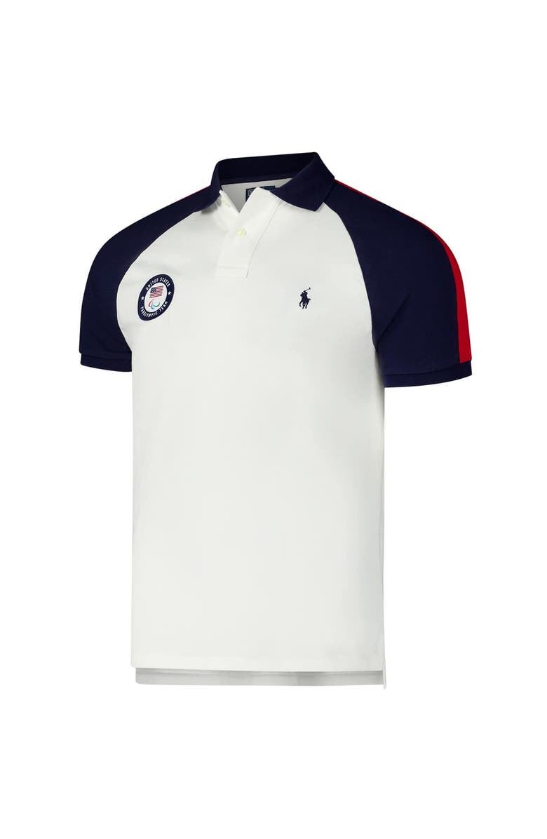 Polo Ralph Lauren Men's Polo Ralph Lauren White U.S. Paralympics Villagewear Raglan Polo, Alternate, color, White