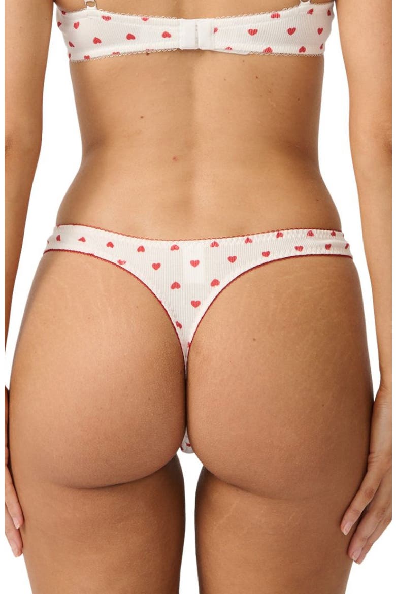 Hugo Heart Print Thong, Alternate, color, HEART PRINT