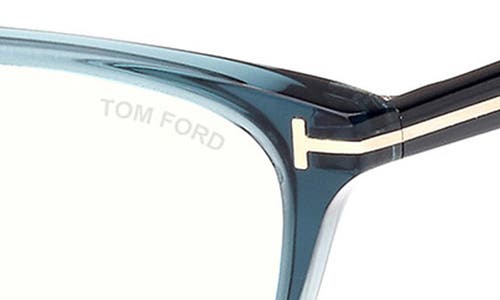 Tom Ford 56mm Cat Eye Blue Light Blocking Optical Glasses In Multi