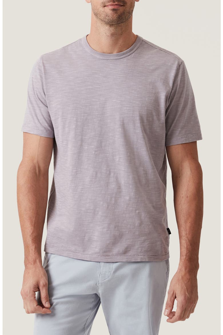 Crewneck Slub Cotton T-Shirt, Main, color, LILAC DUST