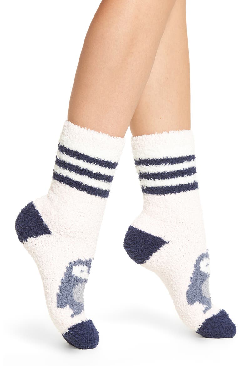 Butter Crew Socks, Main, color, PINK SHADOW MARL PENGUIN