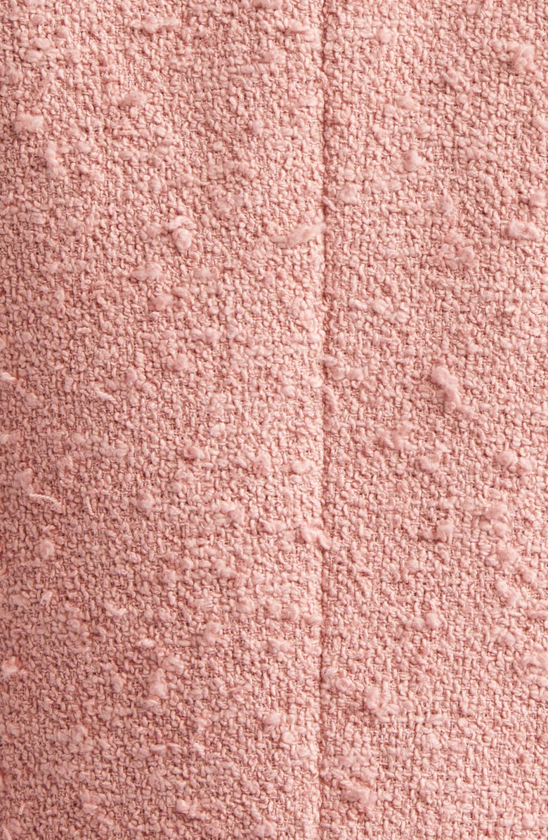 Dolce&Gabbana Floral Trim Crop Tweed Jacket, Alternate, color, Rosa Polvere Scuro