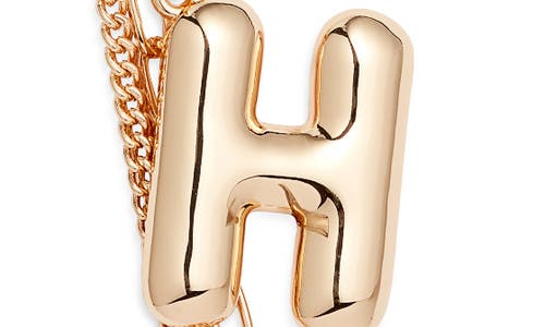 Chelsea28 Bubble Letter Bag Charm In Gold