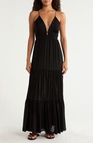 Elan Open Back Maxi Cover-Up Dress
