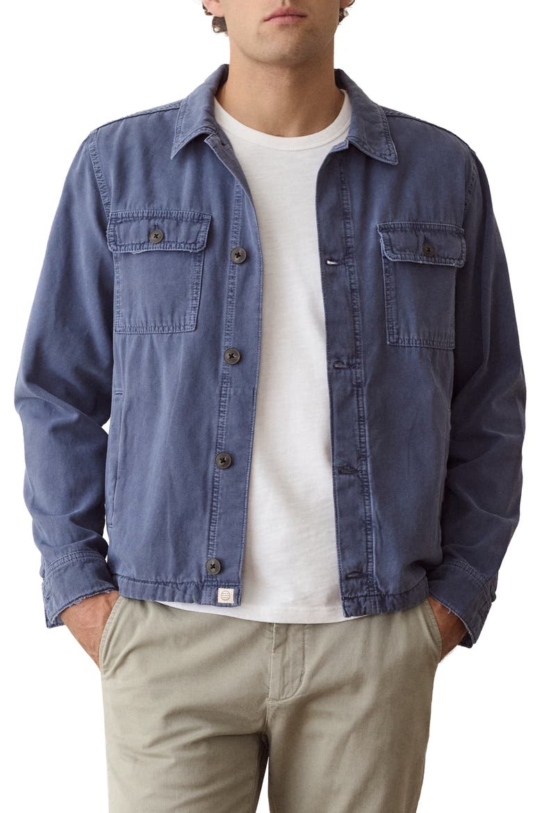 Patrick Cotton Overshirt, Main, color, FRENCH BLUE