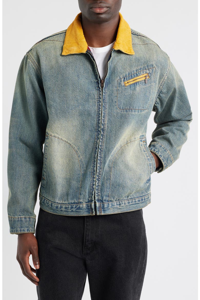 BB Lynx Lined Denim Jacket, Alternate, color, MISSION CONTROL