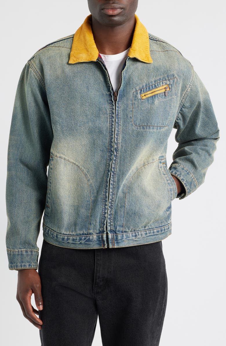 Billionaire Boys Club BB Lynx Lined Denim Jacket, Alternate, color, Mission Control
