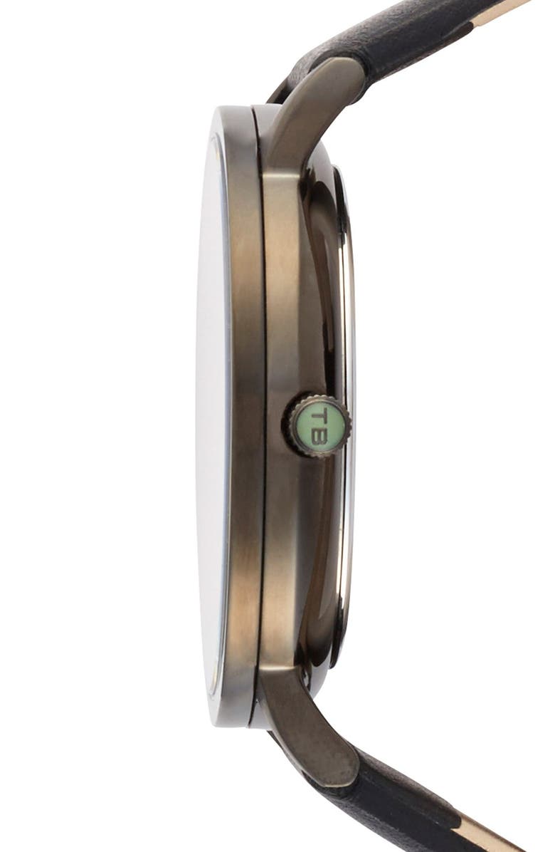 Ted Baker London Multifunction Leather Strap Watch, 40mm, Alternate, color, 