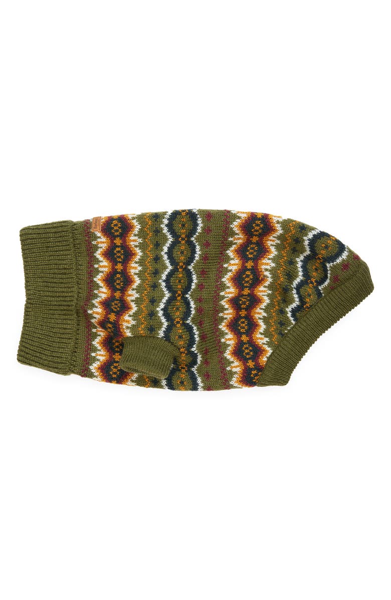 Barbour Case Fair Isle Dog Sweater, Main, color, 