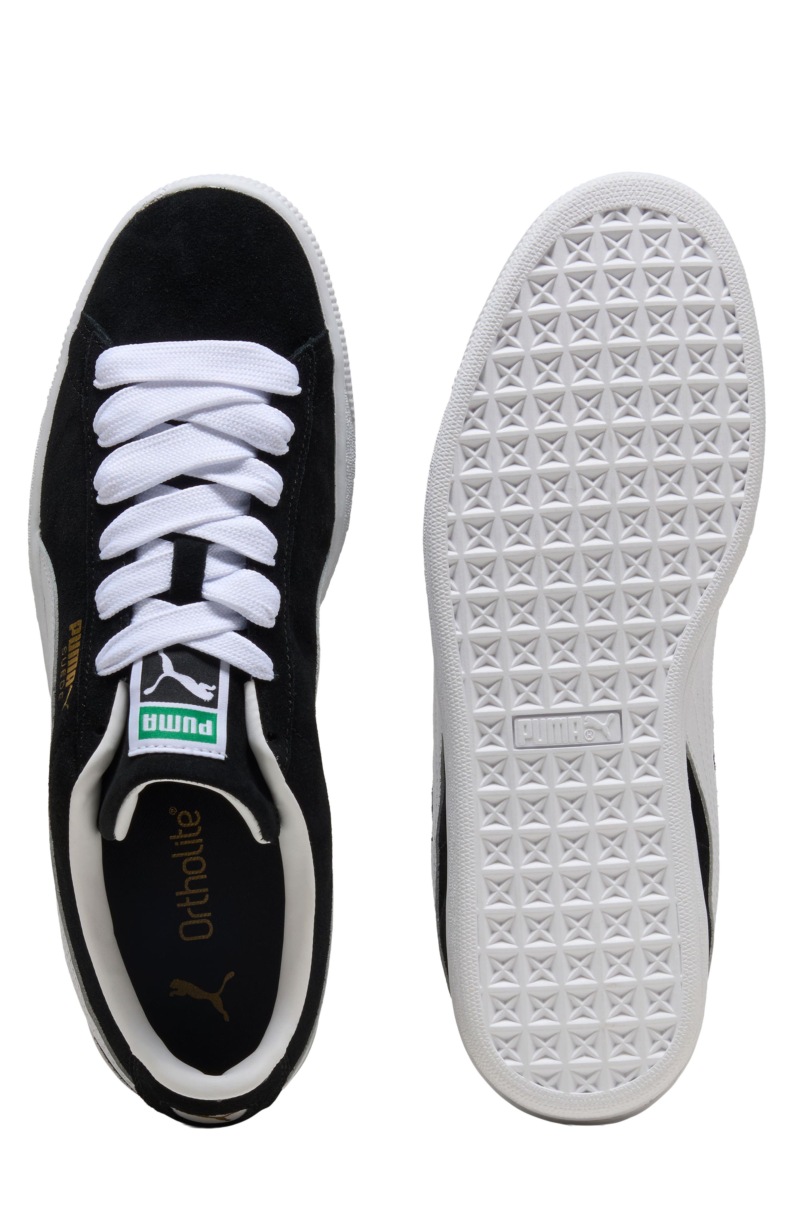 Suede Classic Sneaker, Alternate, color, BLACK