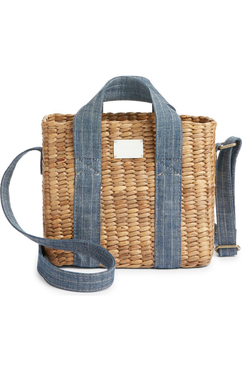 Rip Curl Premium Straw Crossbody Bag, Main, color,