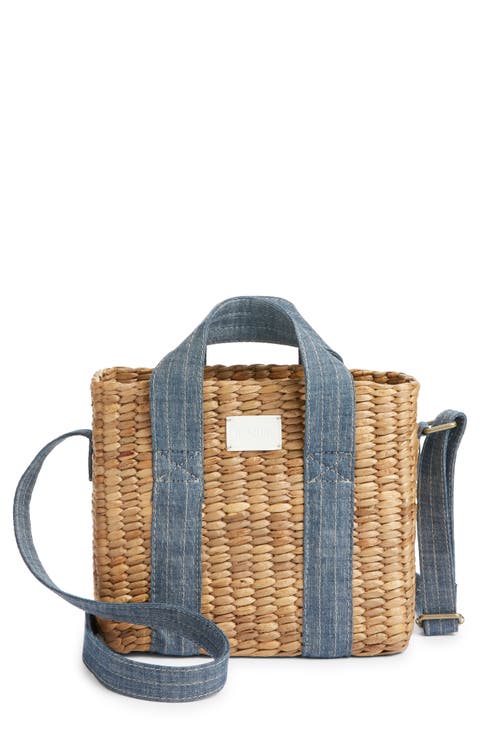 Premium Straw Crossbody Bag
