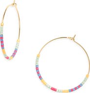 Nordstrom Bead Accent Hoop Earrings