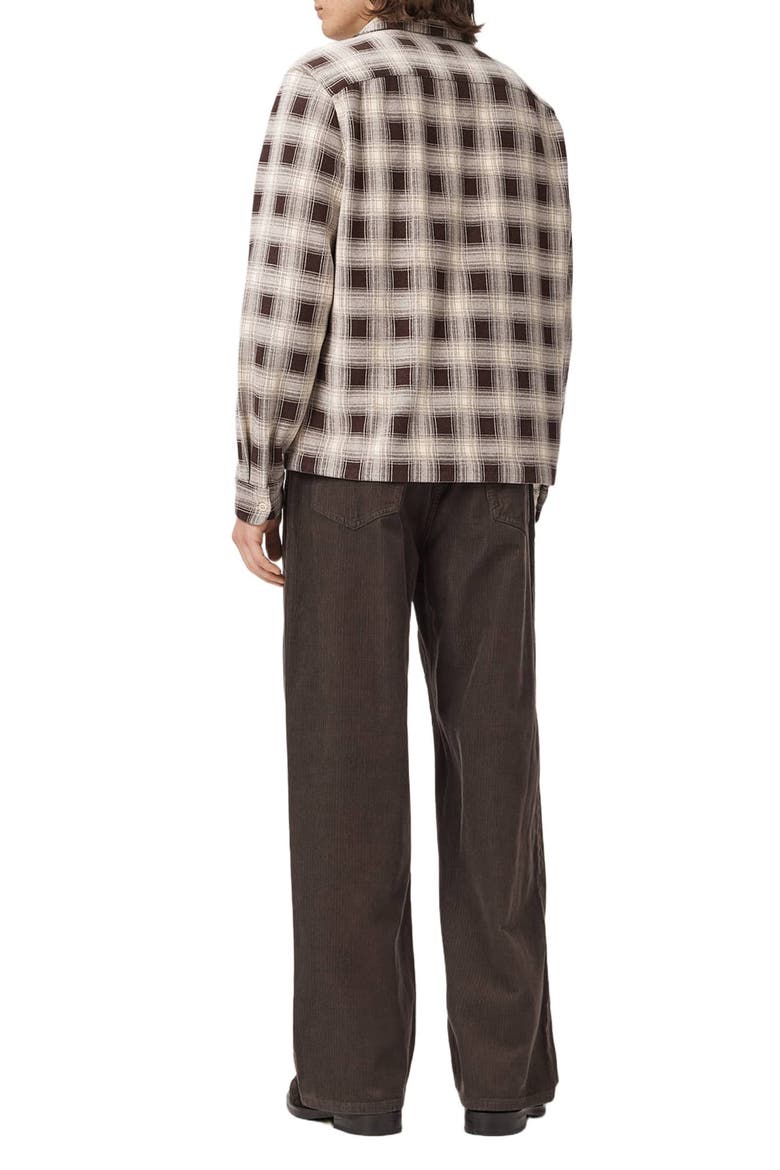 Rivet Corduroy Straight Leg Jeans, Alternate, color, DARK BROWN