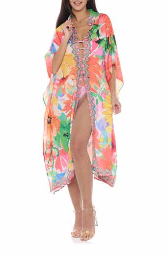 Floral Print Woven Duster