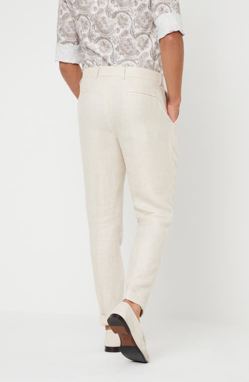 Brunello Cucinelli Leisure Fit Trousers In Off-white