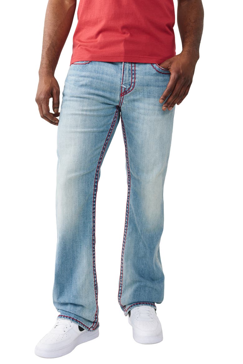 Billy Super T Bootcut Jeans, Main, color, PARTY PULSE MEDIUM WASH