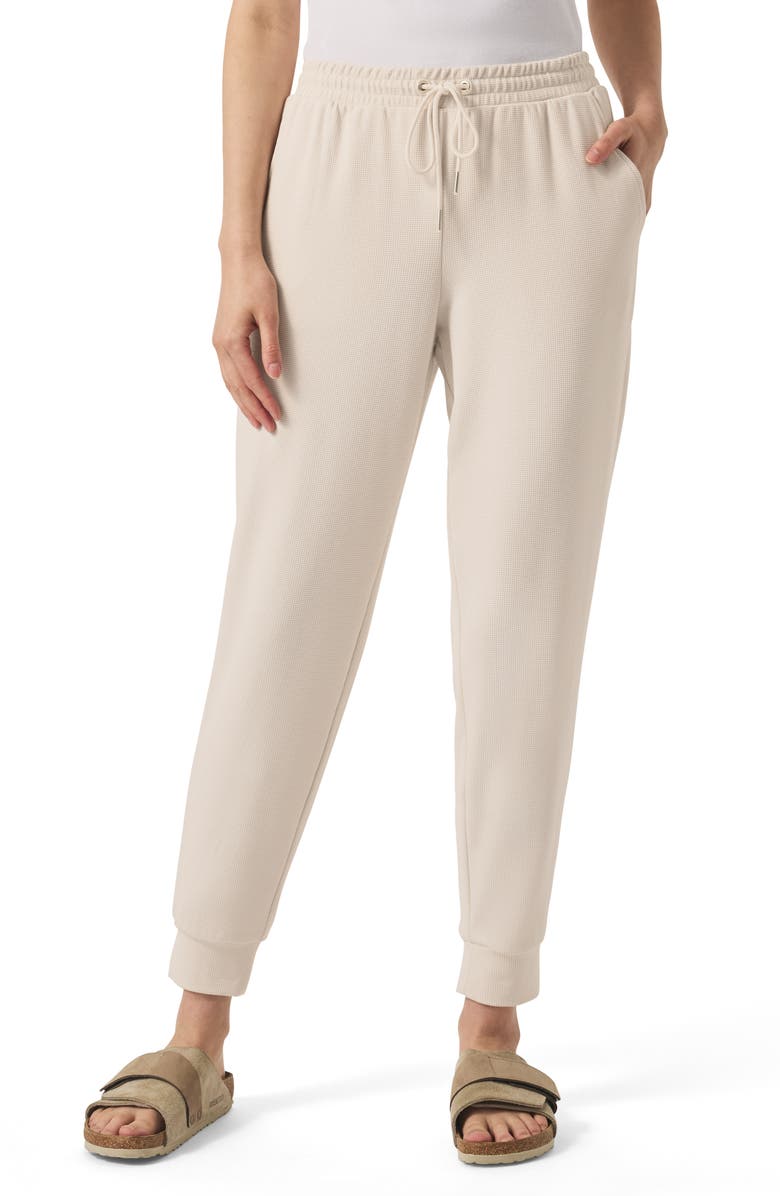 Splendid Waffle Scuba Knit Joggers, Main, color, Moonstone