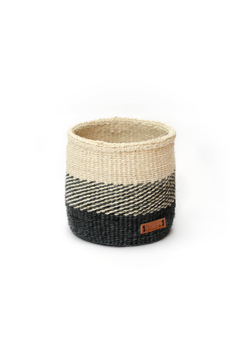 Sisal Basket, Main, color, Natural/Black