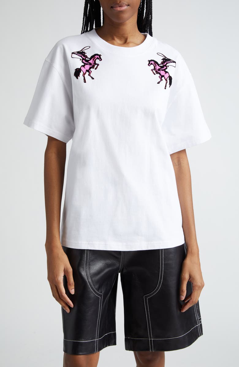 Stand Studio Shirley Oversize Organic Cotton Graphic T-shirt, Main, color, 