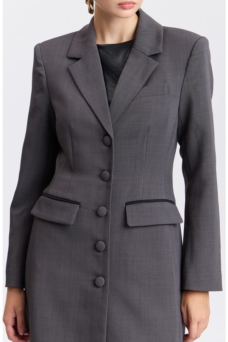 Hourglass Maxi Coat, Alternate, color, CHARCOAL GREY