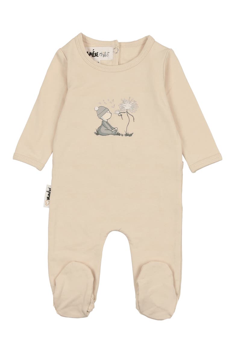 Little Wish Footie, Main, color, BEIGE