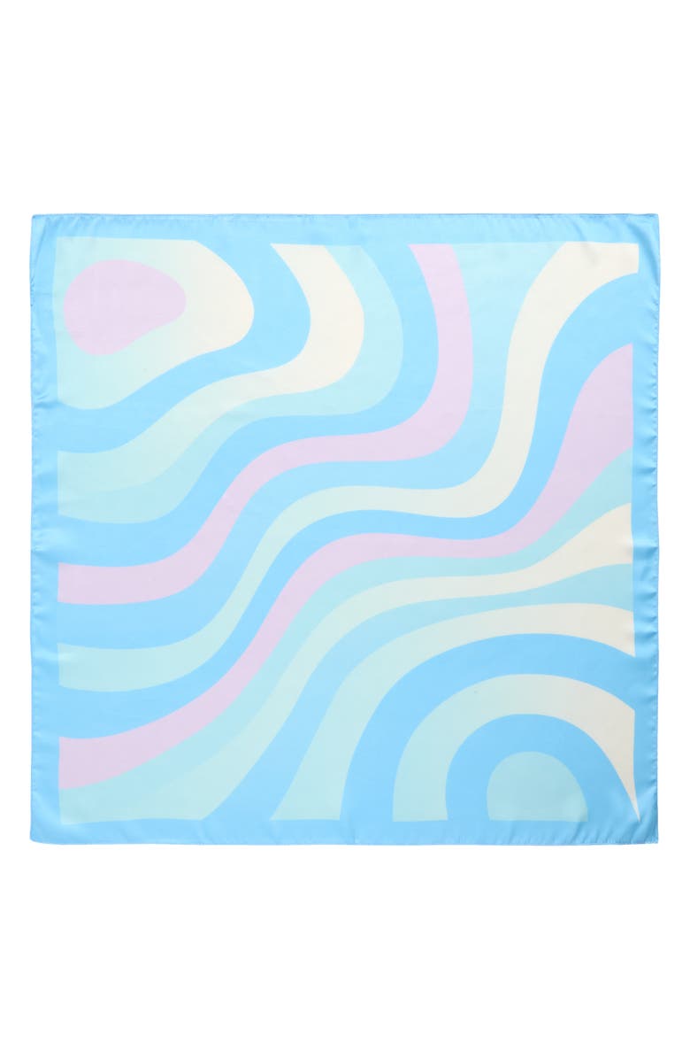 FRASIER STERLING Ocean Breeze Square Scarf, Alternate, color, Blue
