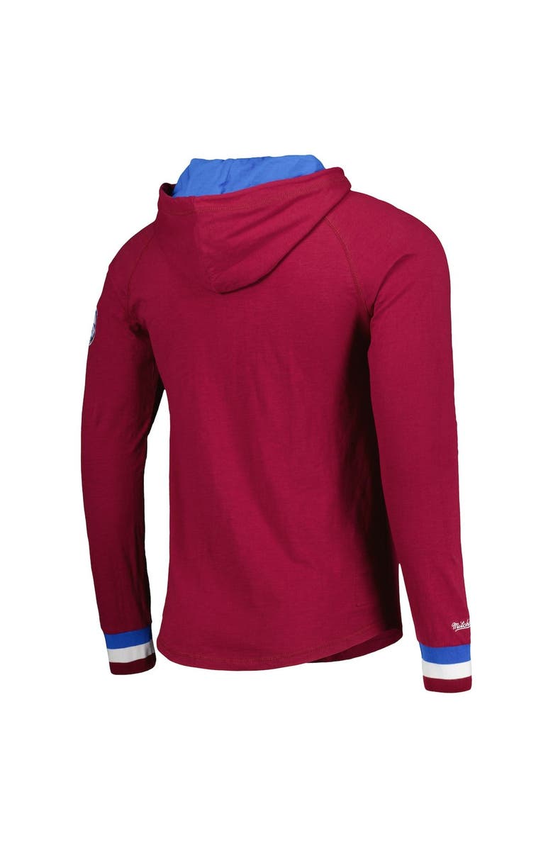 Mitchell & Ness Men's Mitchell & Ness Burgundy Colorado Avalanche Legendary Slub Hoodie Long Sleeve T-Shirt, Alternate, color,