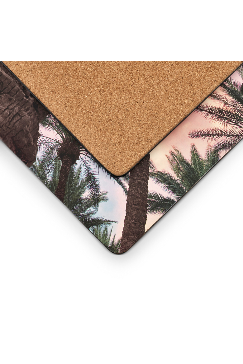 Tropical Set of 4 Cork Back Placemats, Alternate, color, Multi