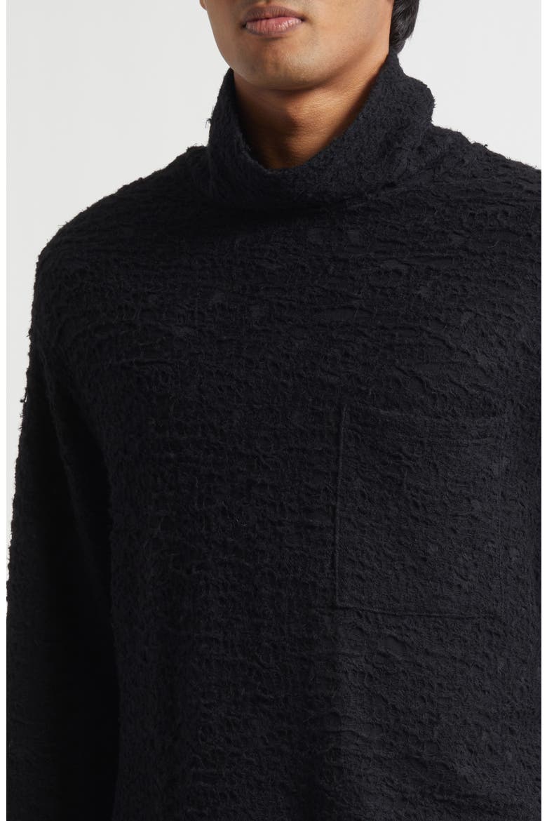 Wool Turtleneck Sweater, Alternate, color, BLACK