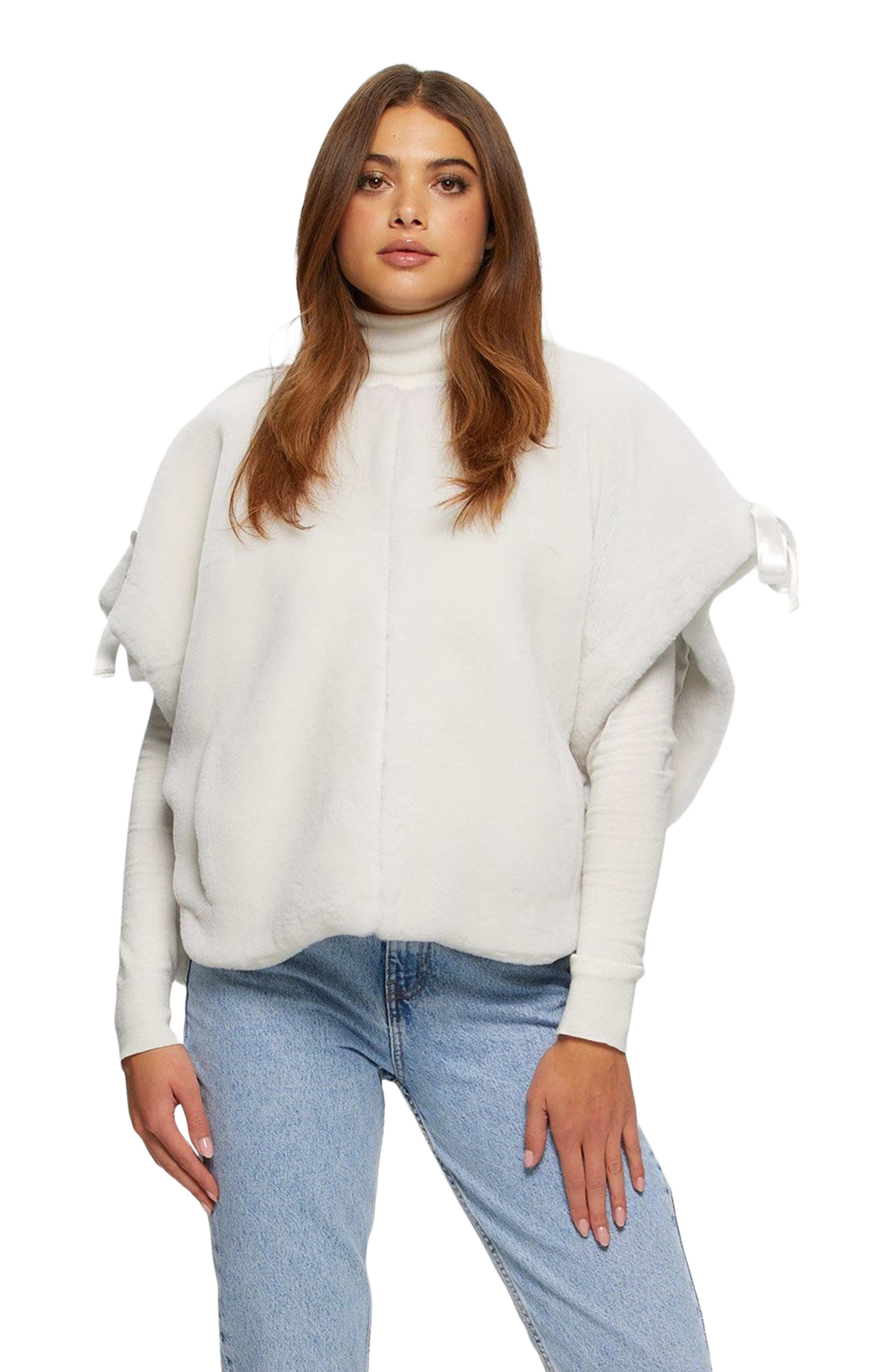 Short Sleeve Genuine Shearling Jacket - image 3