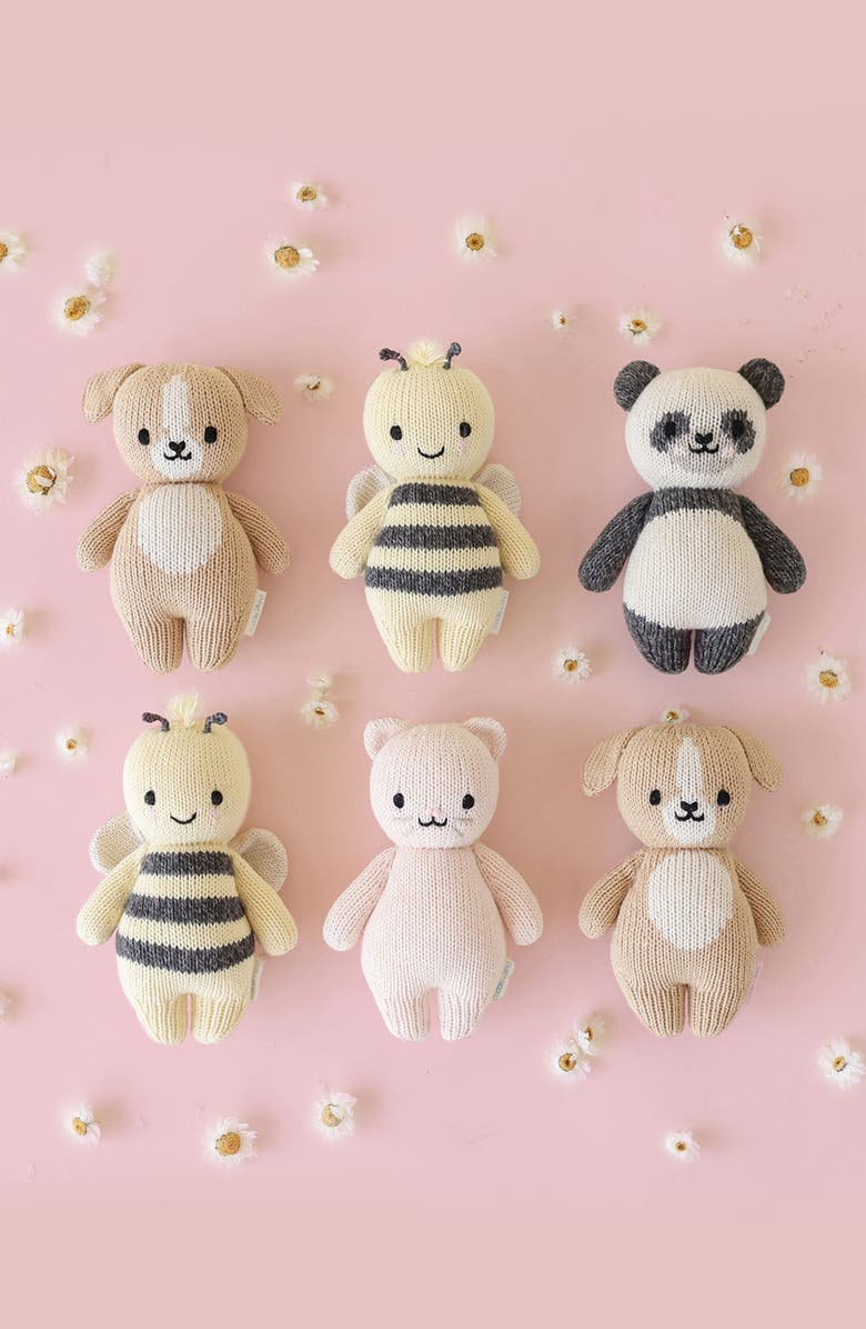 cuddle+kind Baby Panda Bear Baby Stuffed Animal, Alternate, color, Charcoal/ Cream